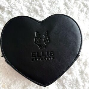 Ellis Brooklyn Black Heart Clutch